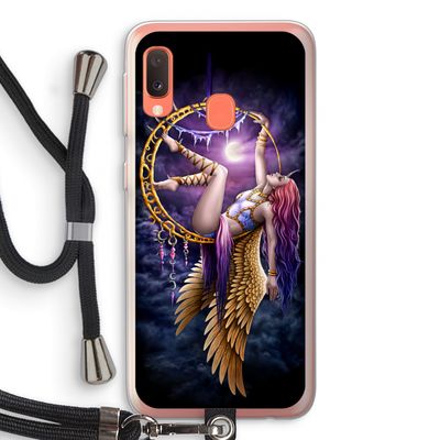 Aerial Angel: Samsung Galaxy A20e Transparant Hoesje met koord