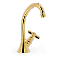 Fonteinkraan Tres Classic | Opbouw | Koudwater kraan | Standaard model | Vintage | 24k Goud glans