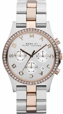 Horlogeband Marc by Marc Jacobs MBM3106 Staal Bi-Color 20mm