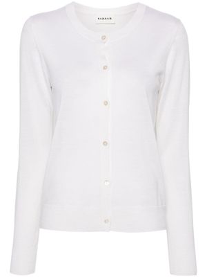 P.A.R.O.S.H. cardigan en maille fine - Blanc
