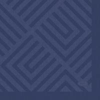 Duni Servetten mosaic dark blue 24x24 cm