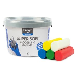Creall supersoft klei 5 kleuren, 1750gr.