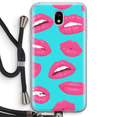 Bite my lip: Samsung Galaxy J5 (2017) Transparant Hoesje met koord