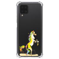 Samsung Galaxy A12 Stevig Bumper Hoesje Horse Color - thumbnail