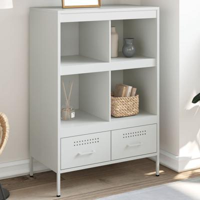 Hoge kast 68x39x101,5 cm staal wit