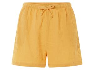 esmara Korte mousseline dames broek (Geel, L (44/46))