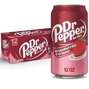 Dr Pepper Dr. Pepper - Strawberry Cream 355ml 12 Blikjes