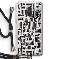 Moroccan Print: Samsung Galaxy A8 (2018) Transparant Hoesje met koord