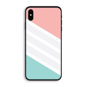 Strepen pastel: iPhone X Biologisch afbreekbaar hoesje