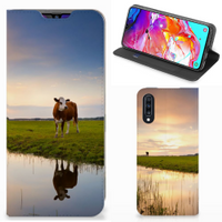 Samsung Galaxy A70 Hoesje maken Koe - thumbnail