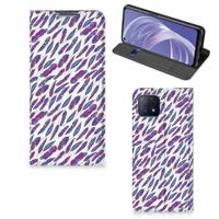 OPPO A73 5G | Hoesje met Magneet | Feathers Color