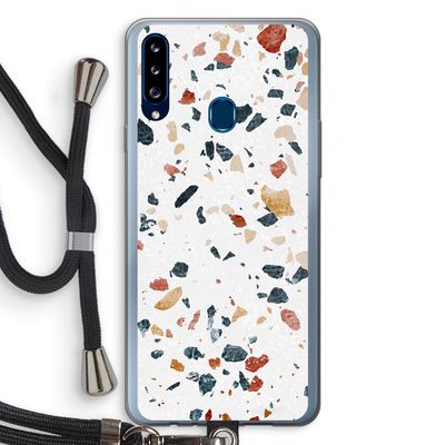 Terrazzo N°4: Samsung Galaxy A20s Transparant Hoesje met koord