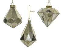 Diamant plc d7.10h10.5 cm parel a3 kerst - Decoris - thumbnail
