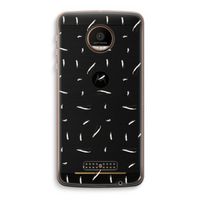 Hipster stripes: Motorola Moto Z Force Transparant Hoesje