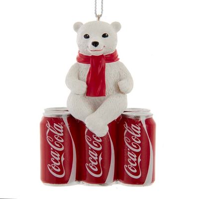 Orn.plc coca-cola ijsbeer l7cm - Kurt s adler