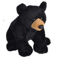 Pluche knuffel Zwarte beer van 20 cm - thumbnail