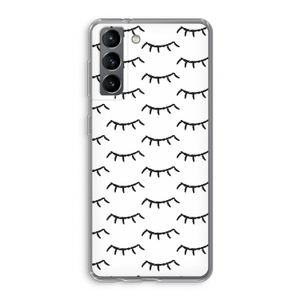 Wimpers: Samsung Galaxy S21 Transparant Hoesje