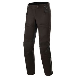 ALPINESTARS Stella AST-1 V2 Waterproof Pants, Textiel motorbroek dames, Zwart-Zwart