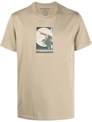 Maharishi t-shirt 1008 Hare & Monkey - Tons neutres