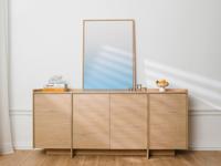 Dressoir JAPONDI 4 deuren cremona eik