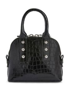 Giuseppe Zanotti sac cabas à effet peau de crocodile - Noir