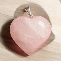 Rozenkwarts Hartje Ketting - Sieraden - Spiritueelboek.nl