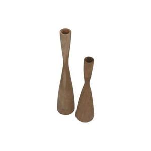 Kaarsenhouder set van 2 - ø8X32|ø8X42 - Naturel - Teak