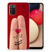 Samsung Galaxy A02s Silicone Back Cover Liefde - Origineel Romantisch Cadeau