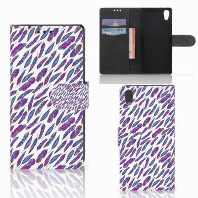 Sony Xperia XA1 | Telefoon Hoesje | Feathers Color Sony Xperia XA1 | Telefoon Hoesje | Feathers Color