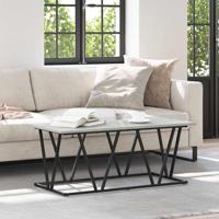 Salontafel Grijs sonoma 100 x 50 x 40 cm Geperst Hout en Metaal