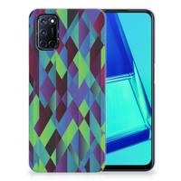 OPPO A52 | A72 | TPU Hoesje | Abstract Green Blue