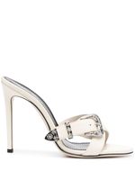 Paris Texas mules Regina en cuir - Blanc
