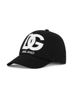 Dolce & Gabbana Kids logo-print cotton baseball cap - Noir - thumbnail