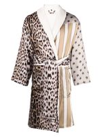 Roberto Cavalli peignoir de bain à imprimé animalier - Tons neutres