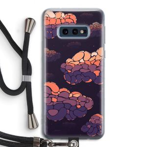 Patroon Wolken: Samsung Galaxy S10e Transparant Hoesje met koord