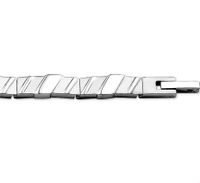TFT Armband Staal Poli/mat 7 mm 19 cm - thumbnail