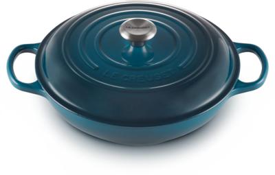 Le Creuset Braadpan Signature Campagnard Deap Teal ø 30 cm / 3,5 liter