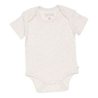 Little Dutch romper korte mouw Rib Sand Maat - thumbnail