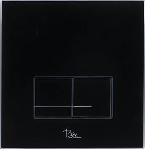 Ben Pro Flush Shine bedieningspaneel glas zwart voor Ben BPF en BPSF