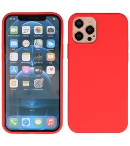 Lunso - Softcase hoes - iPhone 12 Pro Max - Rood