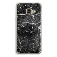 Zwart marmer: Samsung Galaxy A3 (2016) Transparant Hoesje