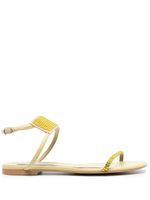 Stella McCartney sandales à ornements en cristal - Jaune