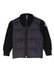 Moncler Enfant veste à empiècements - Bleu