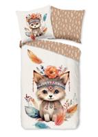 Good Morning Kinderdekbedovertrek "baby vos/ herfst thema" - Multi - (135x200 cm) - Katoen