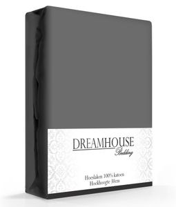 Dreamhouse Hoeslaken Katoen Antraciet-160 x 200 cm