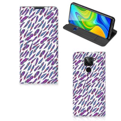 Xiaomi Redmi Note 9 | Hoesje met Magneet | Feathers Color Xiaomi Redmi Note 9 | Hoesje met Magneet | Feathers Color