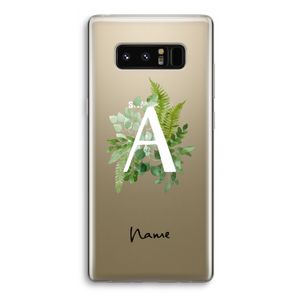 Green Brush: Samsung Galaxy Note 8 Transparant Hoesje