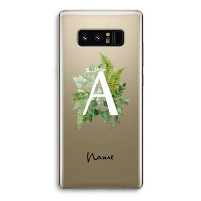 Green Brush: Samsung Galaxy Note 8 Transparant Hoesje