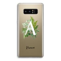 Green Brush: Samsung Galaxy Note 8 Transparant Hoesje