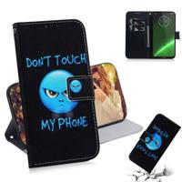 Woede patroon gekleurde tekening horizontale Flip lederen draagtas voor Motorola Moto G7/Moto G7 Plus met houder & kaartsleuven & portemonnee